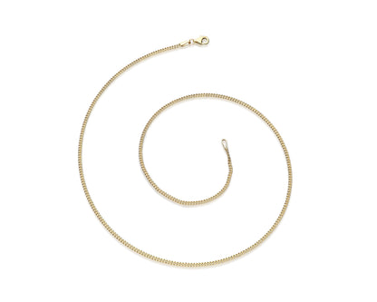 Halskette 14 Karat 585 Goldkette Panzerkette – Feine Echtgold Damen Halskette