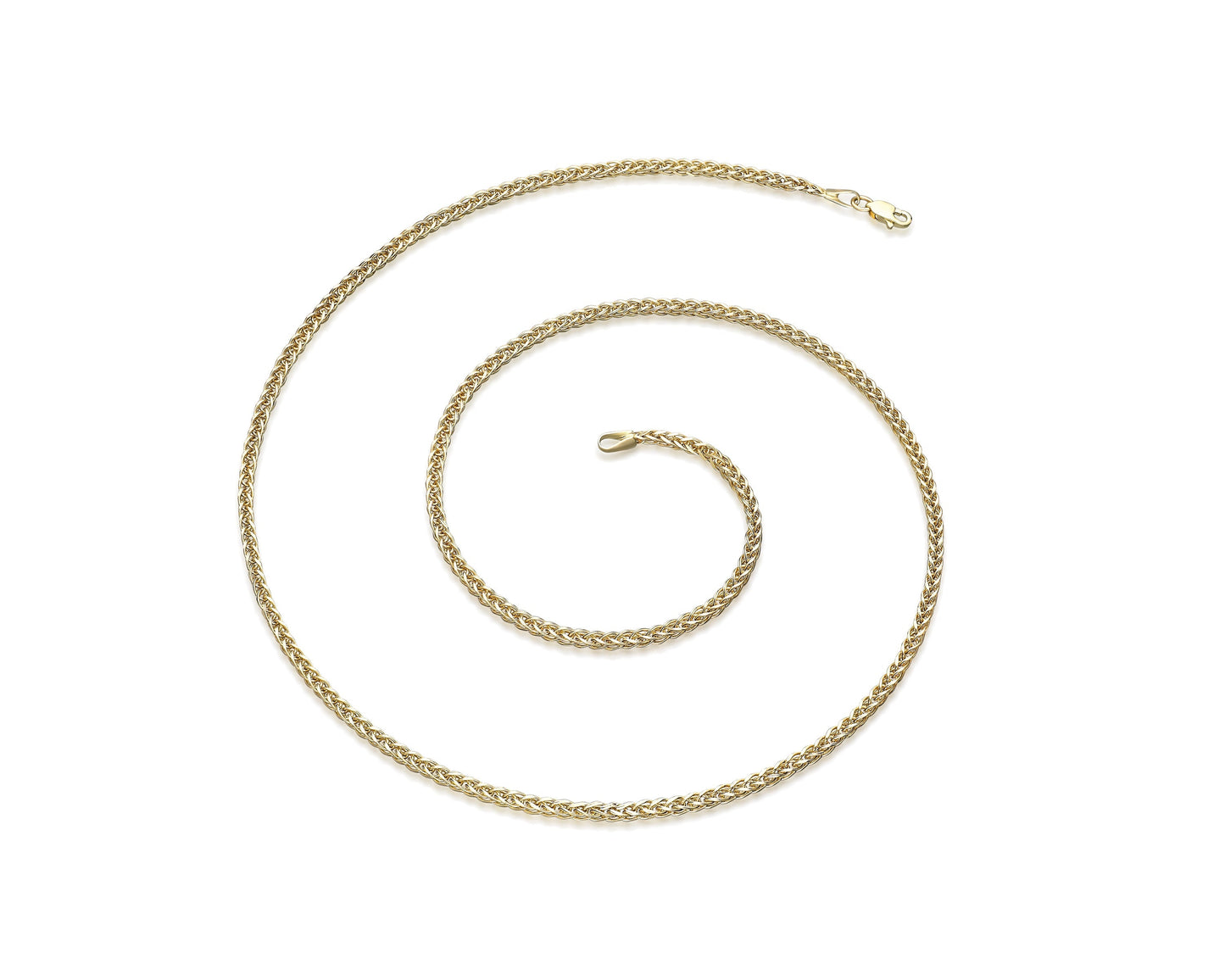 Halskette 14 Karat 585 Goldkette Modell "Panzer"  – Feine Echtgold Damen Halskette