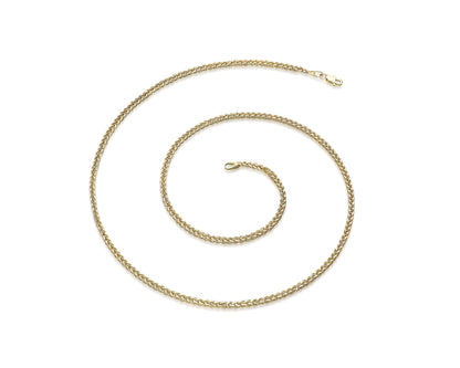 Halskette 14 Karat 585 Goldkette Modell "Panzer"  – Feine Echtgold Damen Halskette