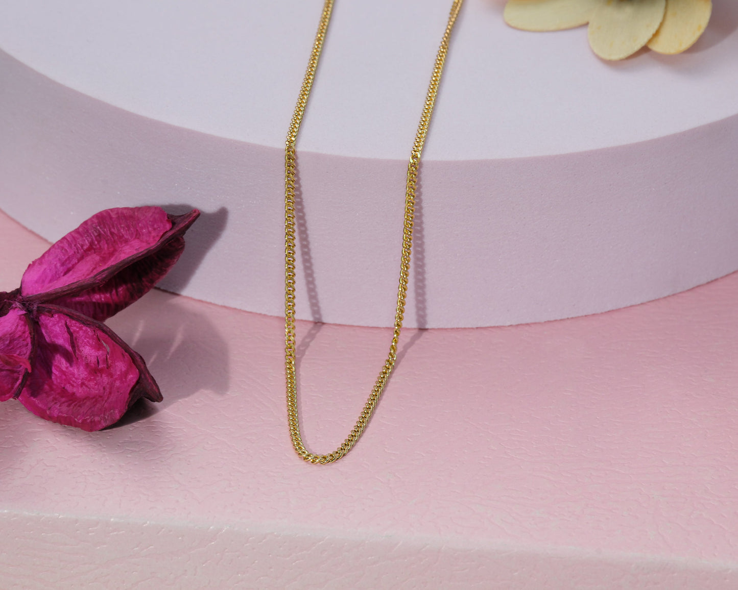 Halskette 14 Karat 585 Goldkette Panzerkette – Feine Echtgold Damen Halskette