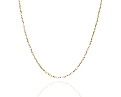 Halskette 14 Karat 585 Gold Ankerkette für Frauen – Feine Echtgold Damen Halskette
